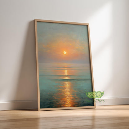 Framed Sunset Ocean