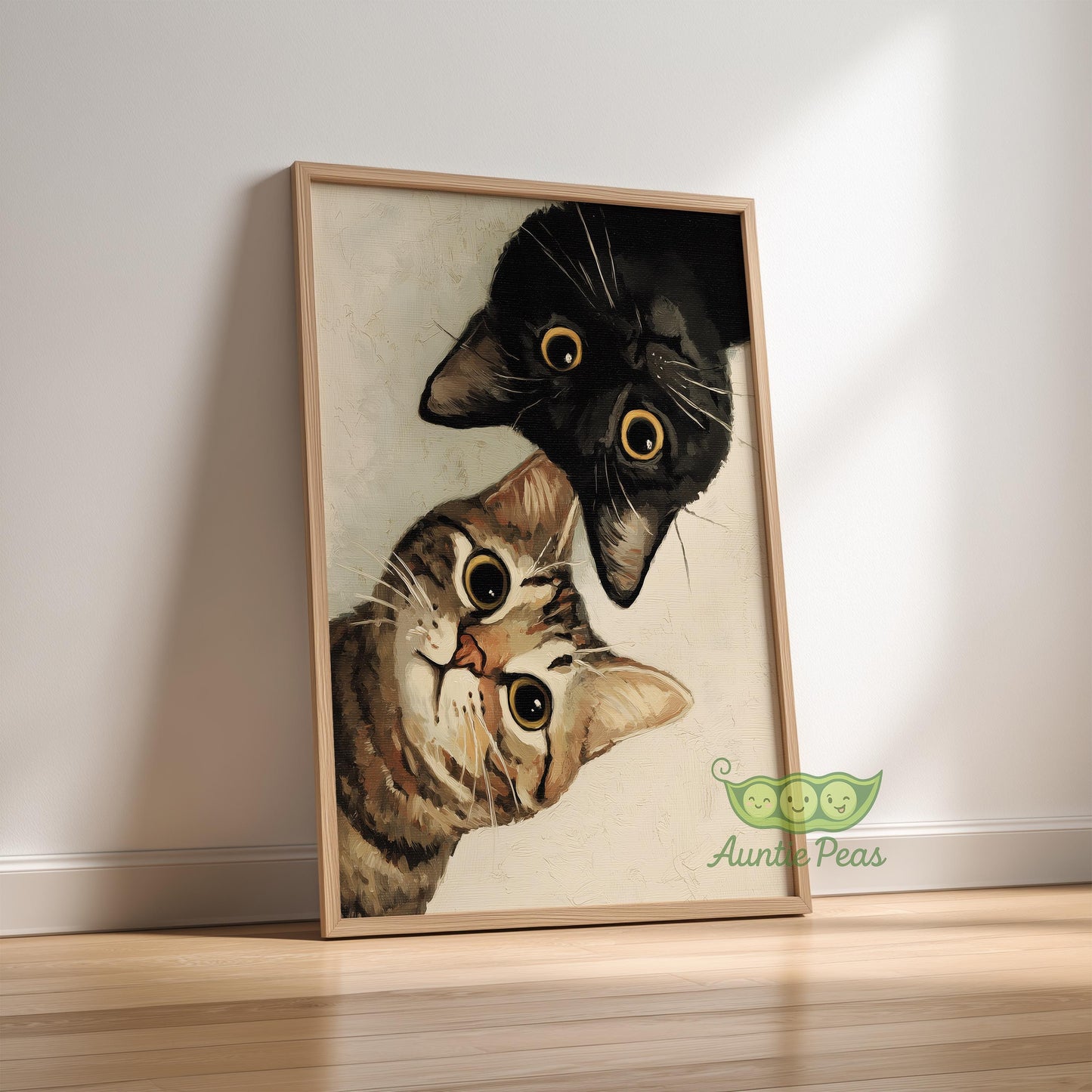 Framed Curious Cats