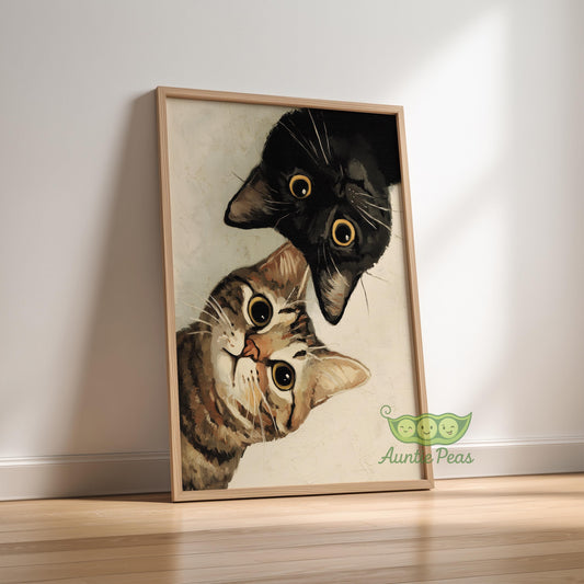 Framed Curious Cats