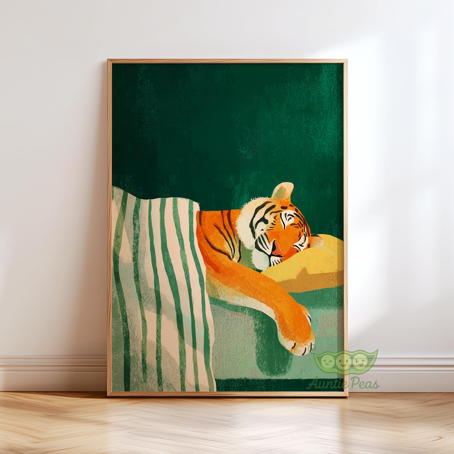 Sleeping Tiger Painting