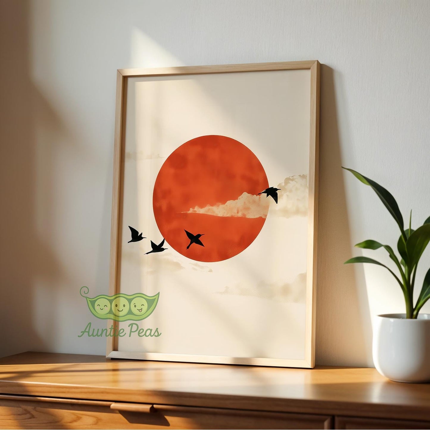 Japandi Birds Sun Set of 3