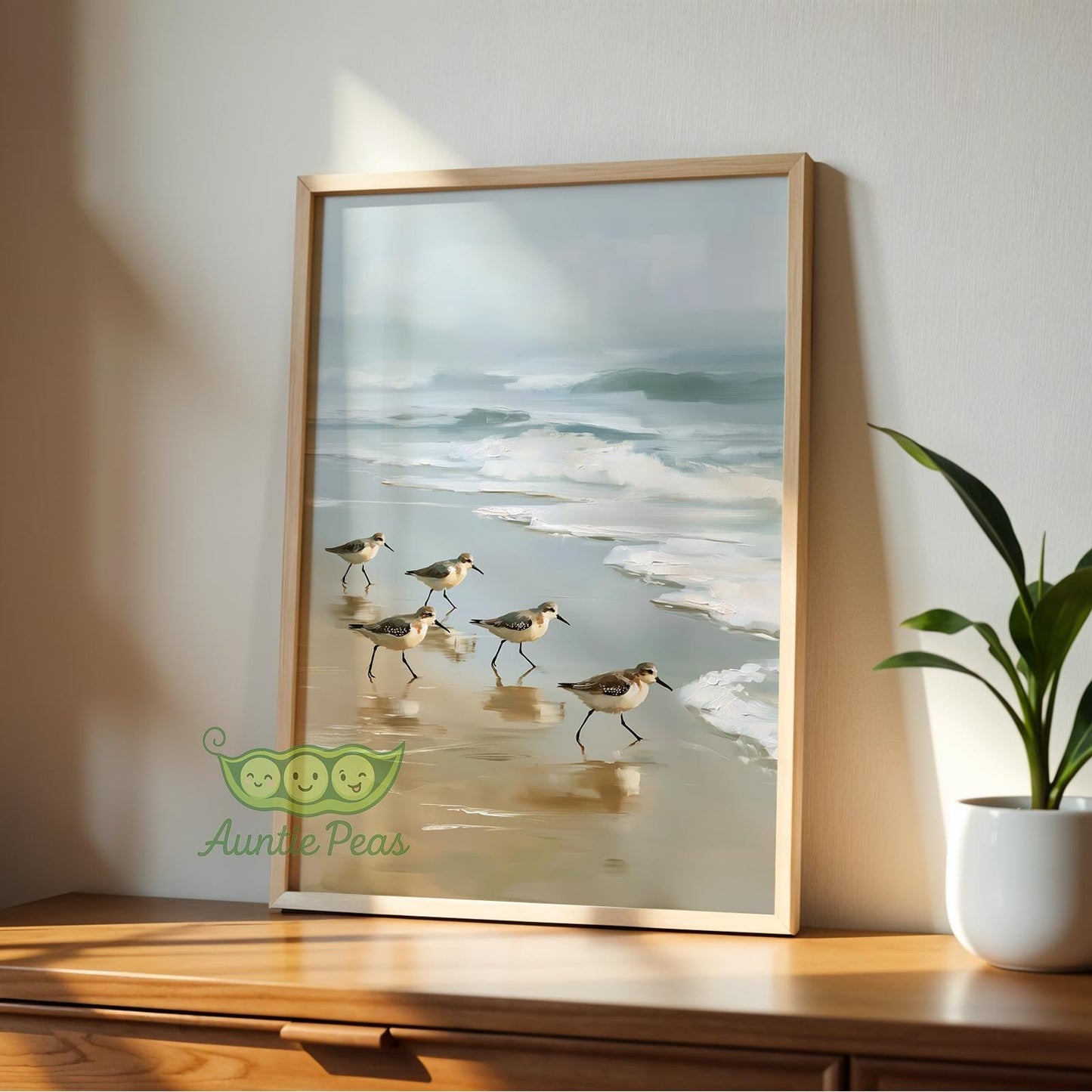 Framed Sandpiper Beach