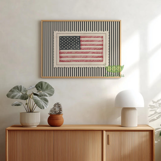 Framed American Flag