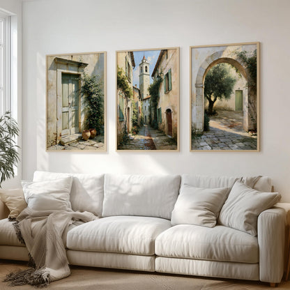 Set of 3 Mediterranean Wall Art