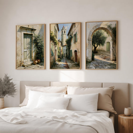 Set of 3 Mediterranean Wall Art